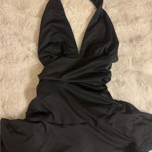 black halter swim dress ˚₊⊹ 🖤✨